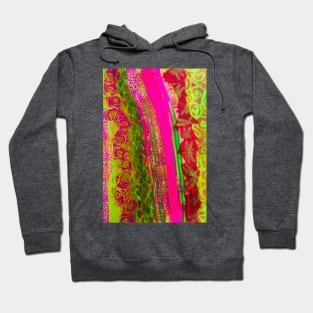 Pink-Lime Garden Hoodie